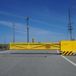 TG462 Vandal proof cantilever gate in Delta highway