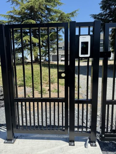 TG07 Aluminum Pedestrian Gate with PAL Intercom in Abbotsford