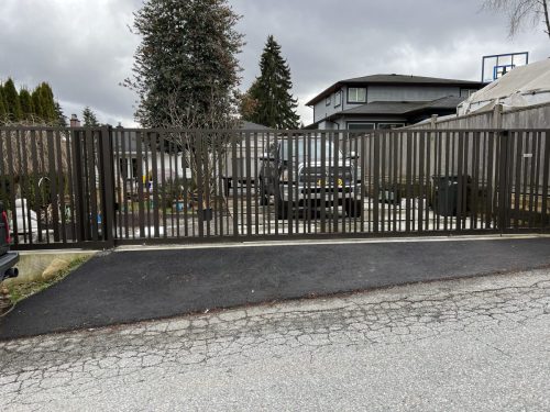 TG06 Aluminum Sliding Gate Variety of Pickets in Burnaby