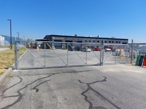 TG22 Chainlink Cantilever Gate in Coquitlam