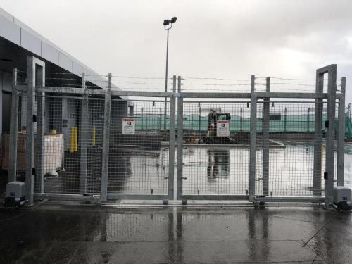 TG274 Heavy duty telescopic double sliding gate in Airport