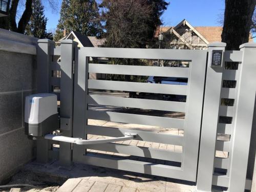 TG868 Residential motorized pedestrian gate in Vancouver